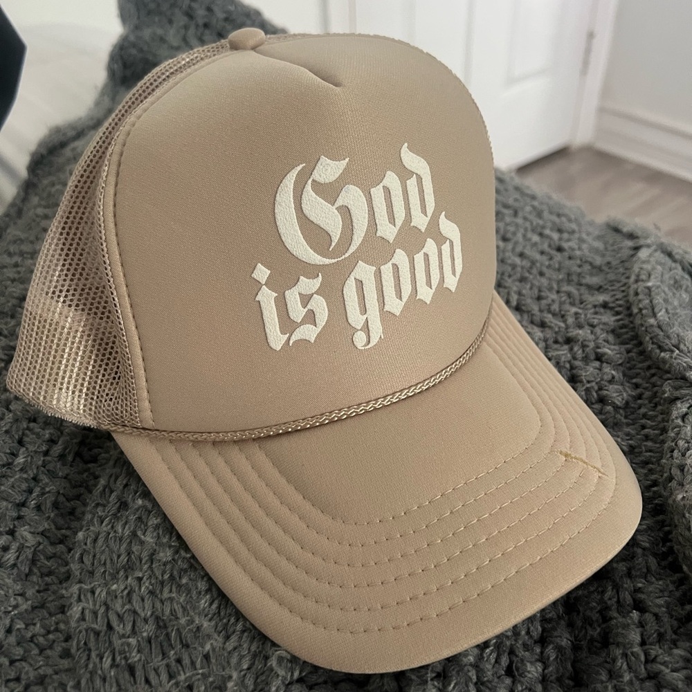 OTTO Tan Trucker Hat Mesh Back